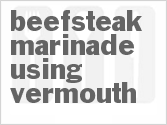 recipe for beefsteak marinade using vermouth