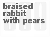 recipe for braised rabbit with pears