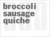 recipe for broccoli sausage quiche
