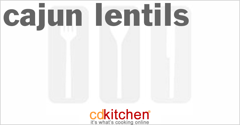 Cajun Lentils - CDKitchen.com