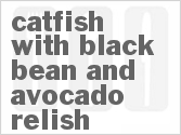 recipe for grilled catfish with black bean and avocado relish