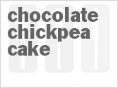 recipe for chocolate chickpea cake
