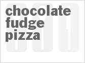 recipe for chocolate fudge pizza