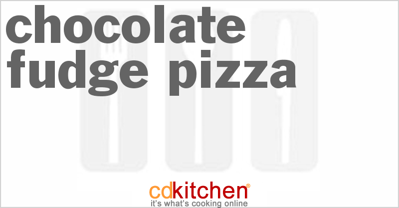 Chocolate Fudge Pizza - CDKitchen.com