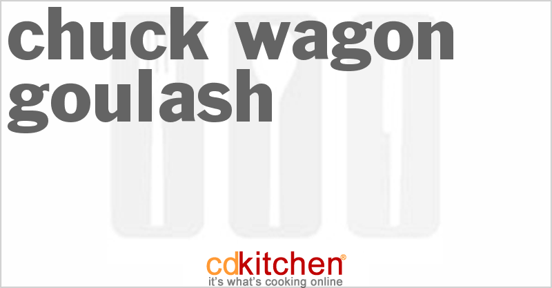 Chuck Wagon Goulash - CDKitchen.com