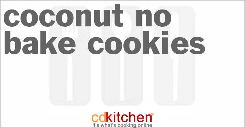 Coconut No Bake Cookies - CDKitchen.com