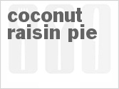 recipe for coconut raisin pie
