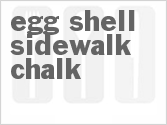 recipe for egg shell sidewalk chalk