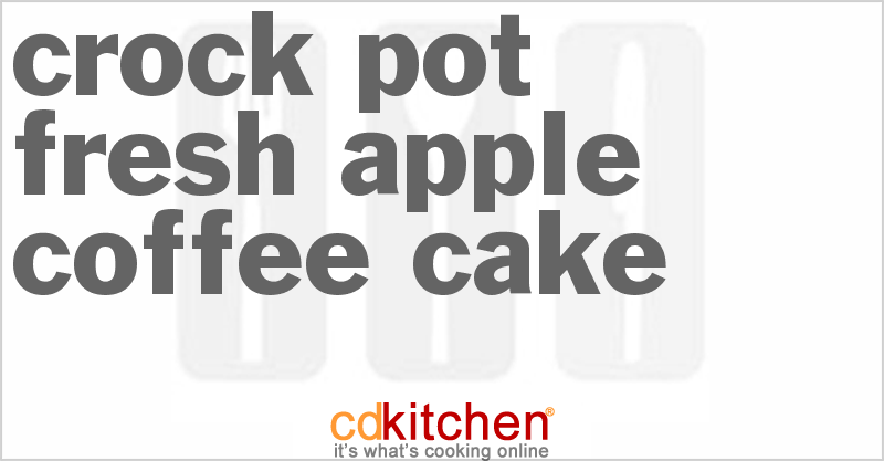 Fresh Apple Coffee Cake - CDKitchen.com