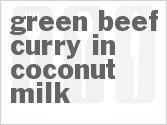 recipe for green beef curry in coconut milk (gaeng kiew wan neua)