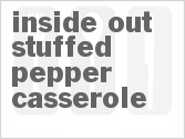 recipe for inside out stuffed pepper casserole