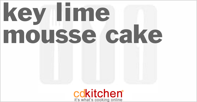 Key Lime Mousse Cake - CDKitchen.com