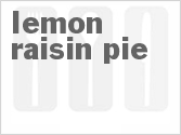 recipe for lemon raisin pie