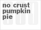 recipe for no crust pumpkin pie