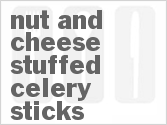 recipe for nut and cheese stuffed celery sticks