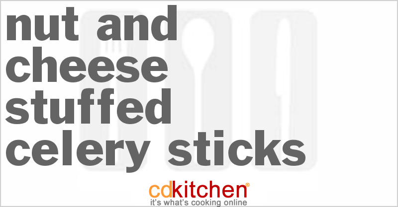 Nut And Cheese Stuffed Celery Sticks - CDKitchen.com