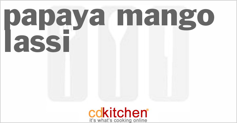 Papaya Mango Lassi - CDKitchen.com