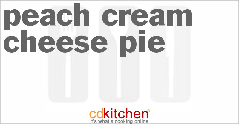 Peach Cream Cheese Pie - CDKitchen.com