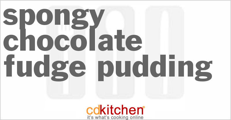 Spongy Chocolate Fudge Pudding - CDKitchen.com
