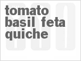 recipe for tomato basil feta quiche