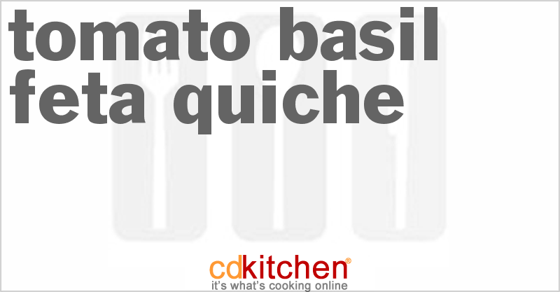 Tomato Basil Feta Quiche - CDKitchen.com