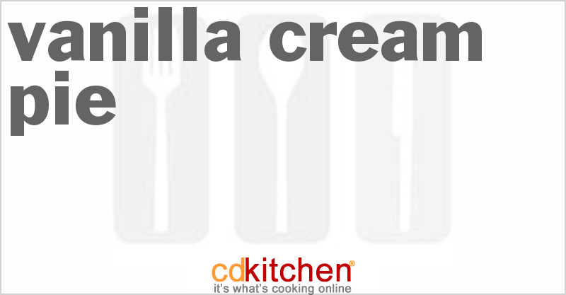 Vanilla Cream Pie - CDKitchen.com