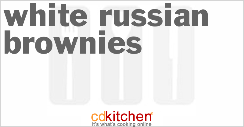 White Russian Brownies - CDKitchen.com