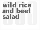 recipe for wild rice and beet salad