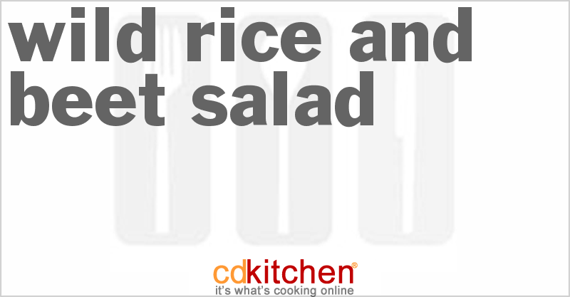 Wild Rice And Beet Salad - CDKitchen.com