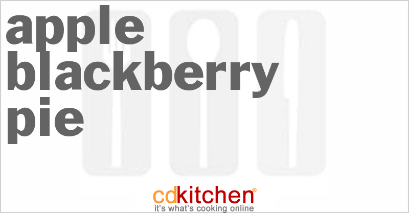 Apple Blackberry Pie - CDKitchen.com