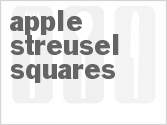 recipe for apple streusel squares