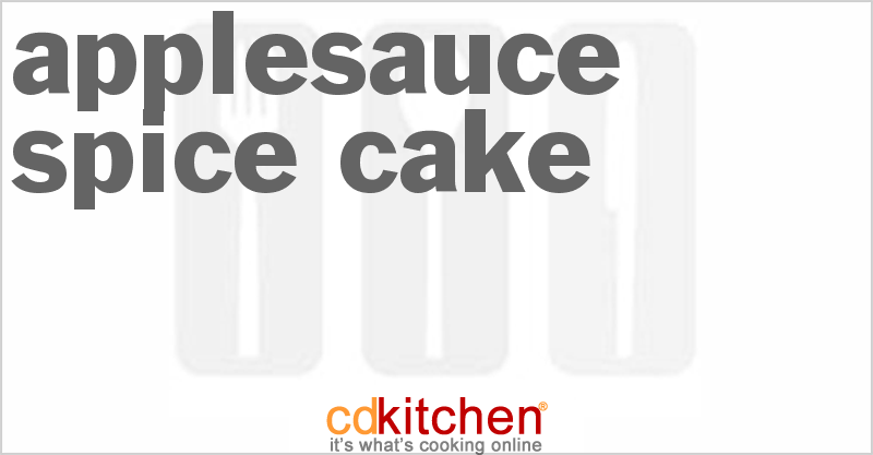Applesauce Spice Cake - CDKitchen.com