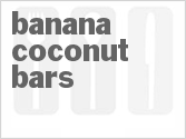recipe for banana coconut bars
