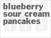 recipe for blueberry sour cream pancakes