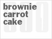 recipe for brownie carrot cake