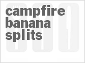 recipe for campfire banana splits