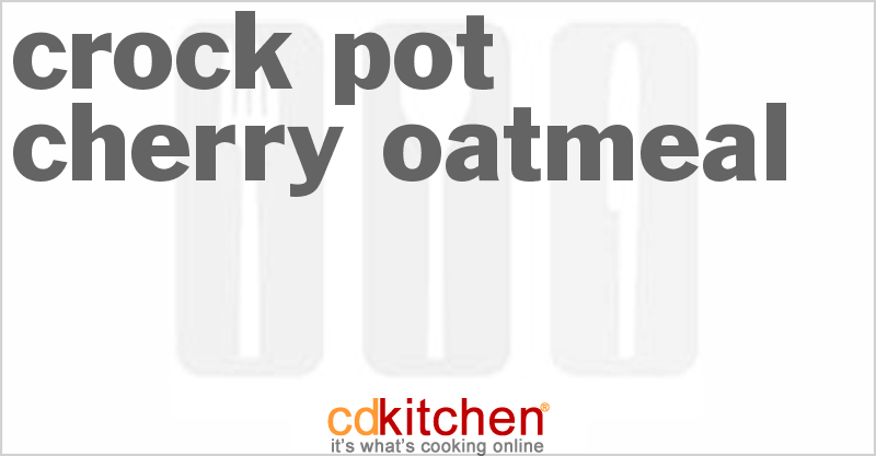 Cherry Oatmeal - CDKitchen.com
