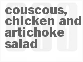 recipe for couscous, chicken and artichoke salad