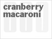 recipe for cranberry macaroni