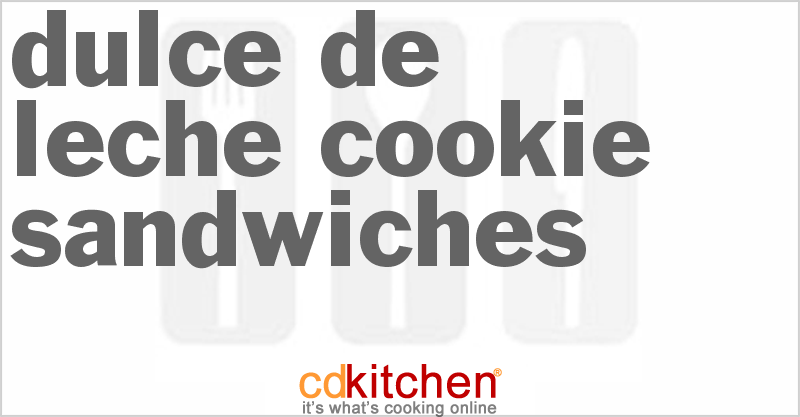 Dulce De Leche Cookie Sandwiches - CDKitchen.com