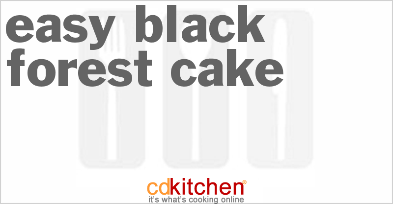 Easy Black Forest Cake - CDKitchen.com