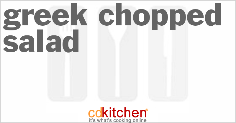 Greek Chopped Salad With Salami And Shrimp - CDKitchen.com