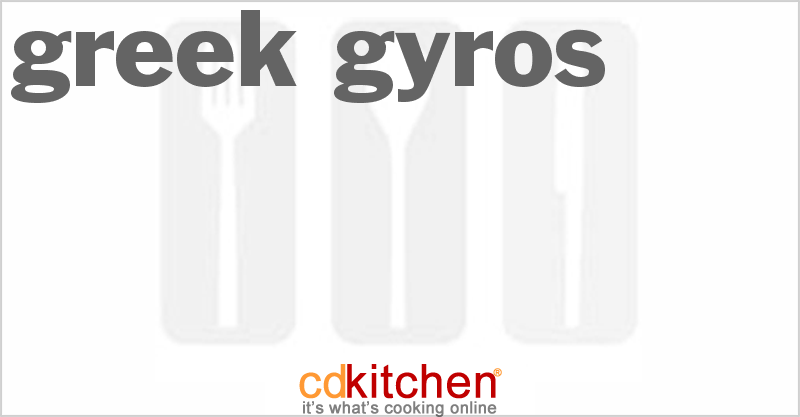 Greek Gyros Recipe | CDKitchen.com