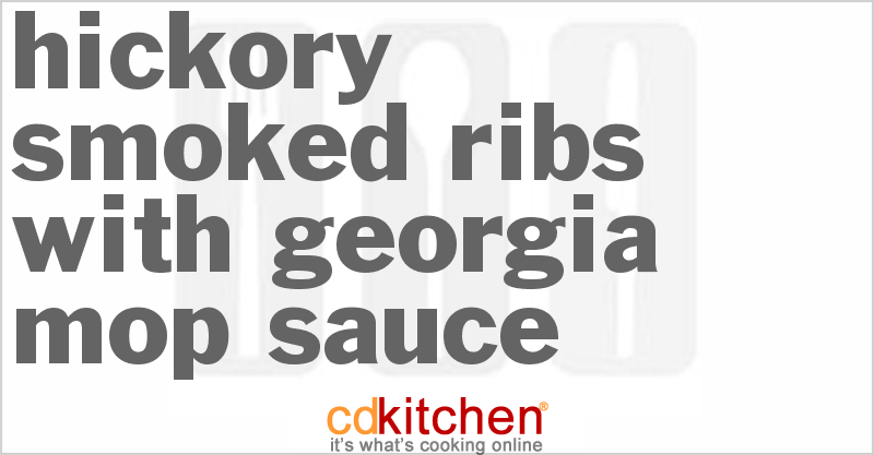 Hickory-Smoked Ribs With Georgia Mop Sauce - CDKitchen.com