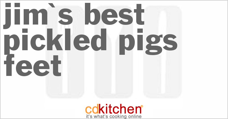 Jim's Best Pickled Pigs Feet - CDKitchen.com