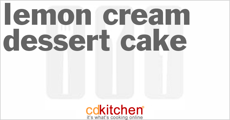 Lemon Cream Dessert Cake - CDKitchen.com