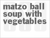 recipe for matzo ball soup with vegetables