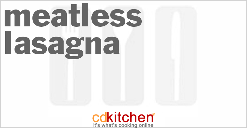 Meatless Lasagna - CDKitchen.com