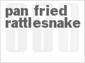 recipe for pan-fried rattlesnake