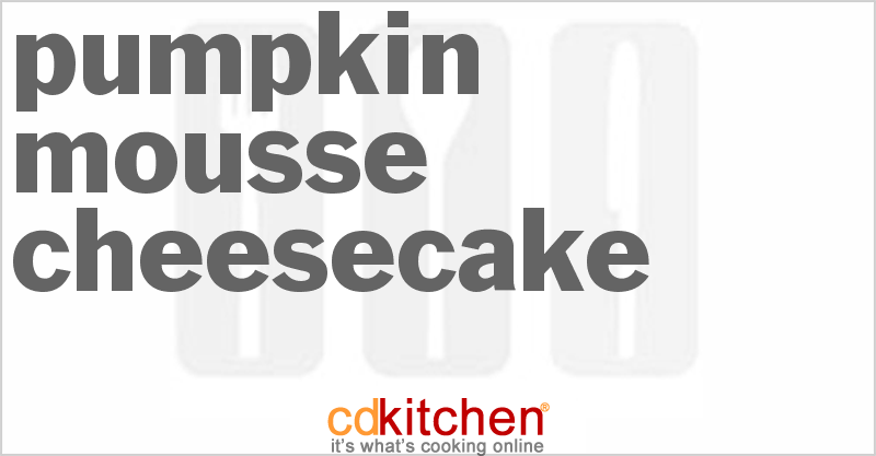 Pumpkin-Mousse Cheesecake - CDKitchen.com